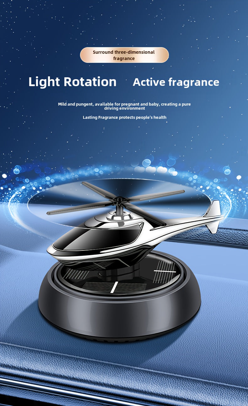 Car Perfume Diffuser Solar Aromatherapy Dashboard Helicopter Decoration Air Freshener Deodorant Car Accessories Gift