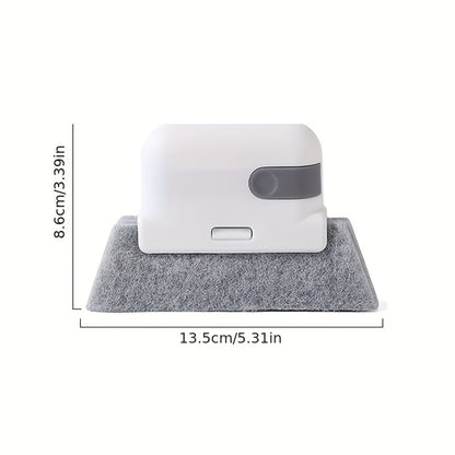 1pc 2-in-1 Groove Cleaning Brush, Handheld Crevice Brush, Multifunctional Cleaning Brush, Window And Door Track Brush, Dust Removal Brush, No Dead Corner, Cleaning Supplies, Cleaning Tool, Kitchen Stuff,