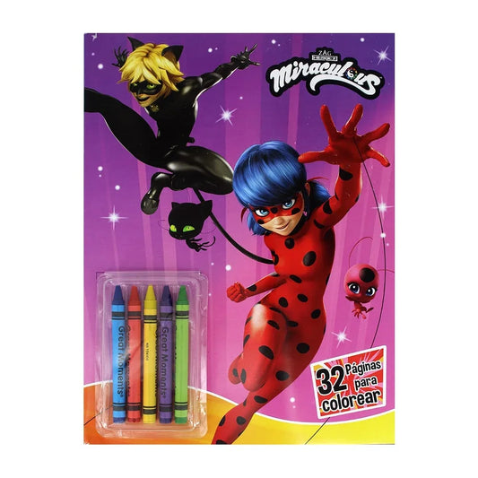 [GD] 32-page coloring book with crayons and sheets, variety of designs / lc3219 / lc3220 / lc3218