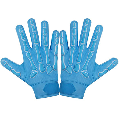 Custom Made Design Brand And Team Logo Wholesale Best Quality White Black Lineman American Football Gloves Comfortable