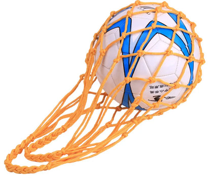 Bold Single Acrylic Net Bag for Football Volleyball Basketball Black/Orange Printed Logo Ball Pocket Long-term Spot General Use