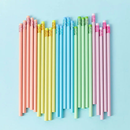 Zhenglin Macaron HB Plastic Promotional Use Pencil Cross-Border E-Commerce Bulk Environmentally Friendly Rubber Standard Pencils