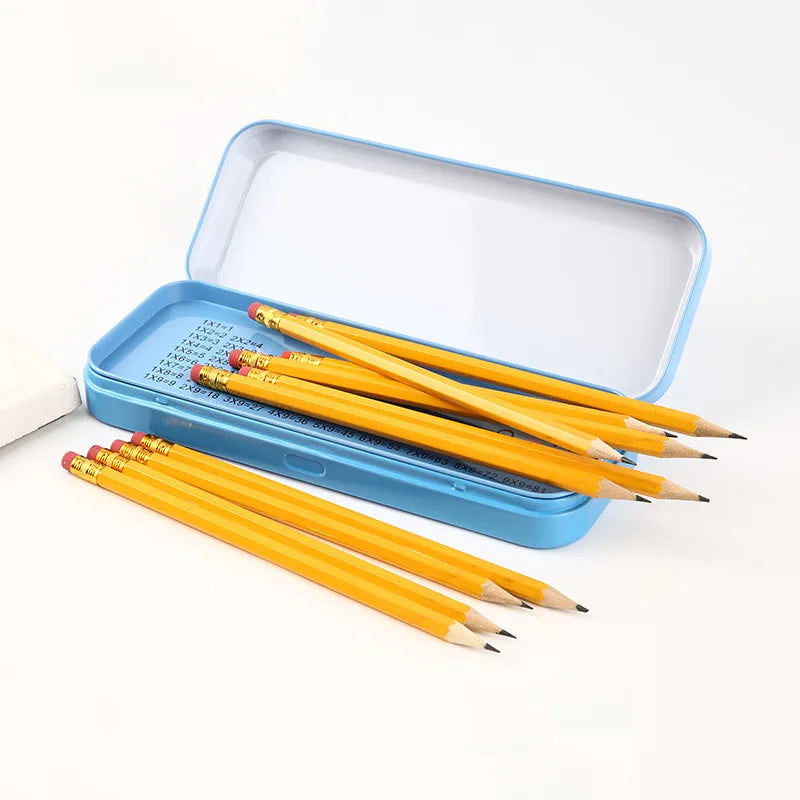 Poplar Wood Hexagonal Yellow HB Pencil With Eraser for Office and School Natural Wooden Pencil