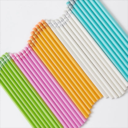 Zhenglin Macaron HB Plastic Promotional Use Pencil Cross-Border E-Commerce Bulk Environmentally Friendly Rubber Standard Pencils