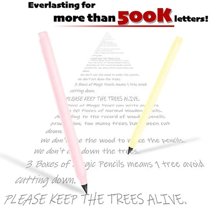 New Unlimited Technology Reusable Writing Inkless Pencil Everlasting Magic Pen Pencil 14 Pack in Stock