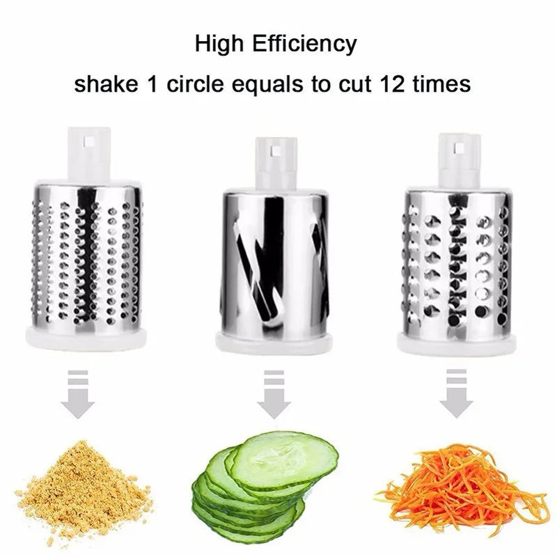 Multifunctional Hand-cranked Vegetable Cutter Kitchen Manual Vegetable Machine Grater Slicer Roller Type Vegetable Cutter