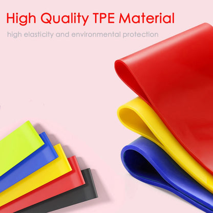 WOSWEIR-Gym Fitness Resistance Bands for Yoga Stretch Pull Up Assist Rubber Gum Crossfit Exercise Training Workout Equipment