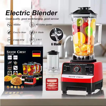 Appliance 2 in 1 Blender and Juicer Mixer Grinder Smoothie Food Processor With Chopper Blender for Kitchen