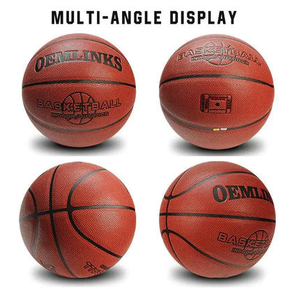 2024 High Quality Rubber Basketball Sport Basketball Official Size 7 PU Laminated Leather Basketball