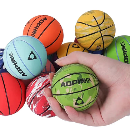 High Quality Children Adult Mini Rubber Basketball Indoor Outdoor Universal Training Mini Basketball