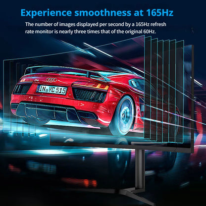 Ergonomic 34 inch 165Hz gaming monitors 99% SRGB height adjustable stand pc screen 21:9 display ratio 3440x1440 lcd monitors