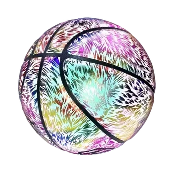 Professional Luminous Basketball Factory Customized Silent Size 7-Basketball Round Luminous Basketball Ball