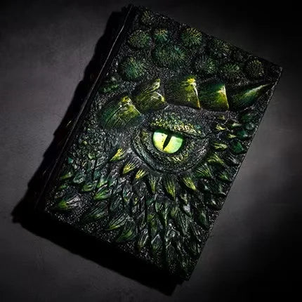 Hotselling One-eyed Dragon Notebook for Holiday Gifts GTB02 Wholesale 3D Eye Embossed Journal Notebook Resin Crafts
