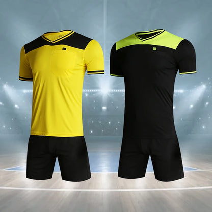 Wholesale Referee Shirt Unisex Football Referee Jersey Set High Quality Soccer Referee Uniforms for Sale