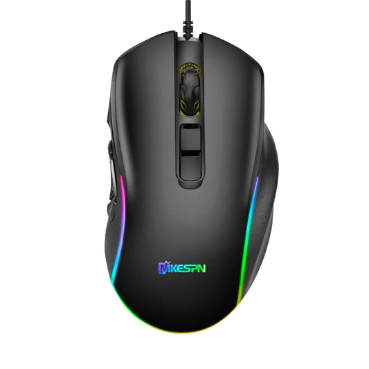 MKESPN  X9 RGB Macro Defines a Programmable 6D Gaming Wired Mouse10 Buttons Gaming Mouse  E-sports Mice