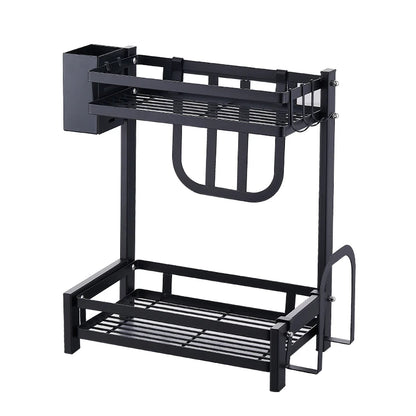 Stainless Steel Dish Drainer Rack Kitchen Over the Sink Dish Drying Rack Plate Drain Rack