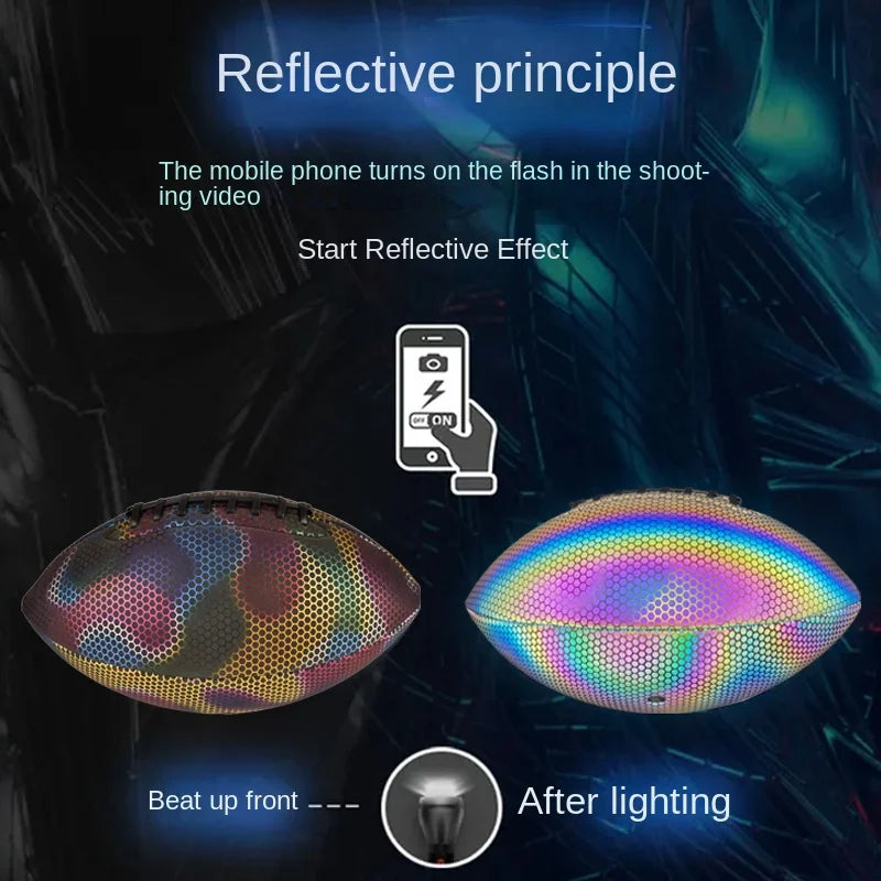 American Standard Competition No. 9 Training Football Reflective Luminous Fluorescent Direct Factory Supply for Cross-Border