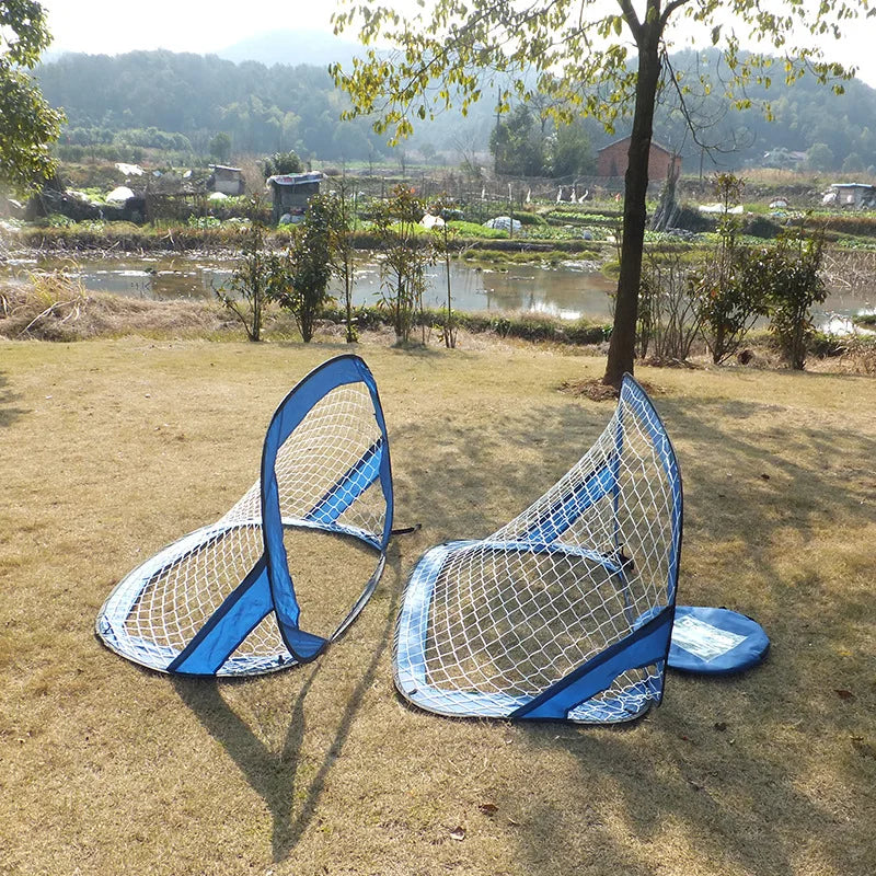 High Quality Eco-Friendly Water-Resistant Portable Soccer & Football Training Net Set Foldable Classic Style for Children