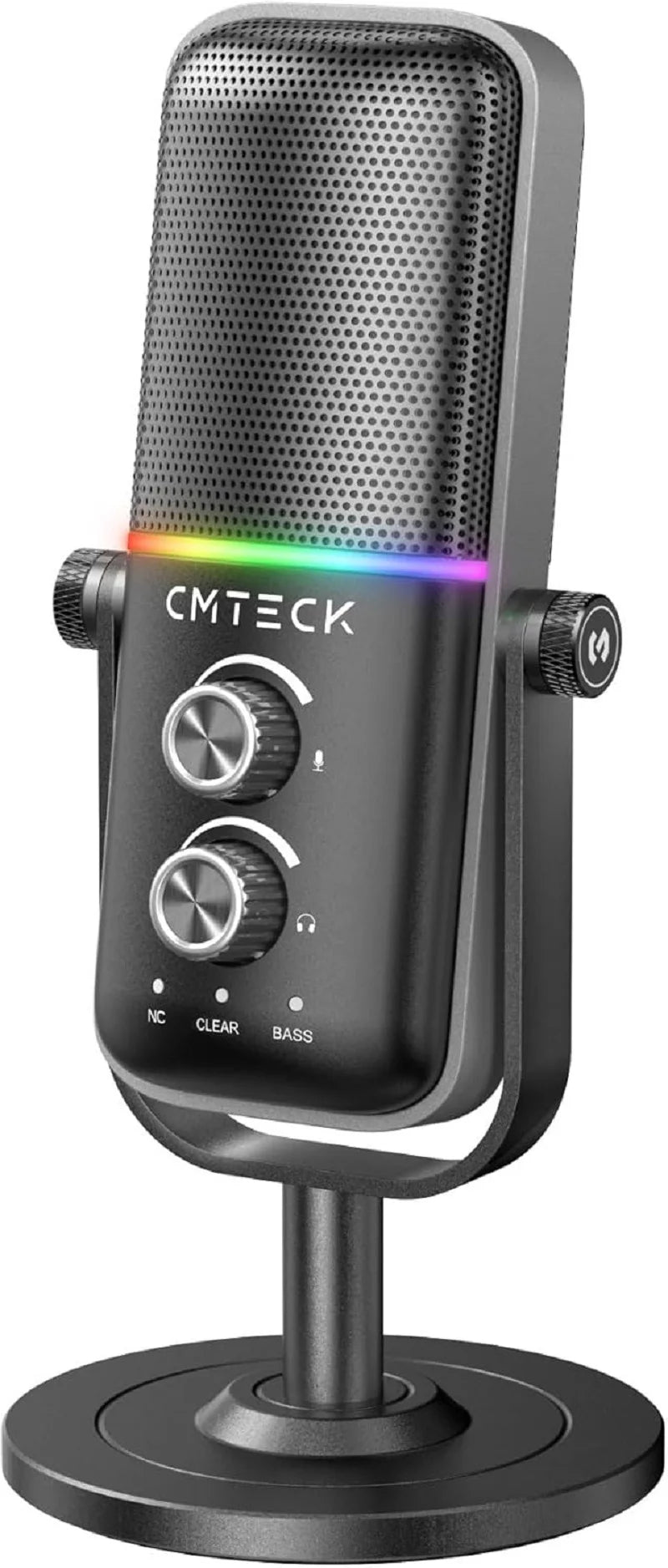 CMTECK XM600 Computer Omnidirectional Microphone Desktop RGB Condenser Microfono Microfone PC Gaming Mic for Podcasting Gaming