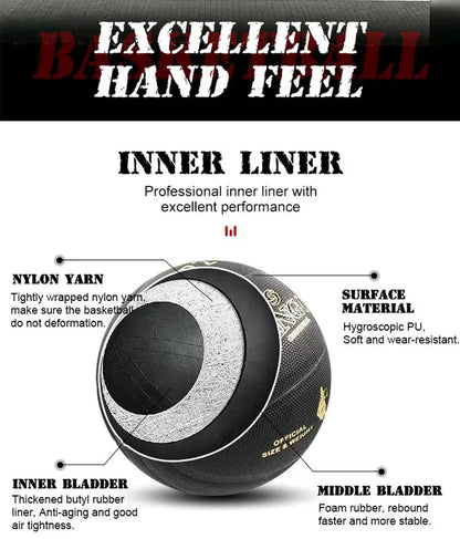 SIANGON BG7200 Laminated Basketball Manufacturer Size 7 Indoor Outdoor Basketball Composite Leather Basketballs Custom Available