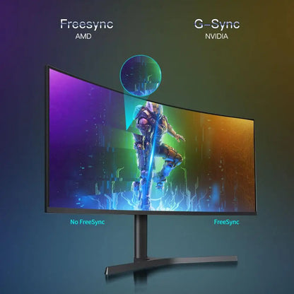 Ergonomic 34 inch 165Hz gaming monitors 99% SRGB height adjustable stand pc screen 21:9 display ratio 3440x1440 lcd monitors