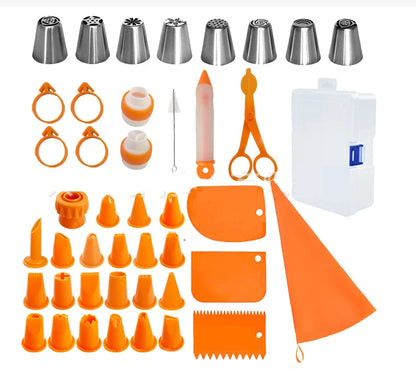 Kitchen Accessories Cake Decorating Supplies Turntable Tools Icing Nozzles Cake Decor Kit Baking Pastry Tools Silicone Spatula