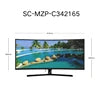 Ergonomic 34 inch 165Hz gaming monitors 99% SRGB height adjustable stand pc screen 21:9 display ratio 3440x1440 lcd monitors