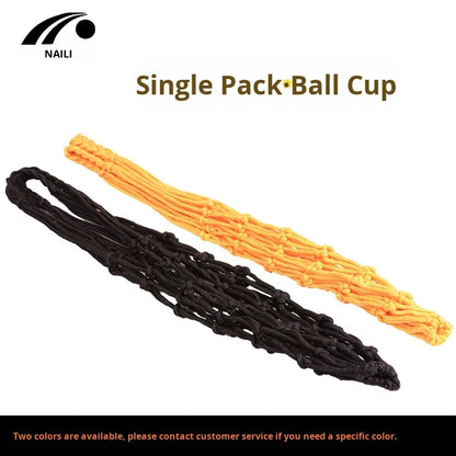 Bold Single Acrylic Net Bag for Football Volleyball Basketball Black/Orange Printed Logo Ball Pocket Long-term Spot General Use