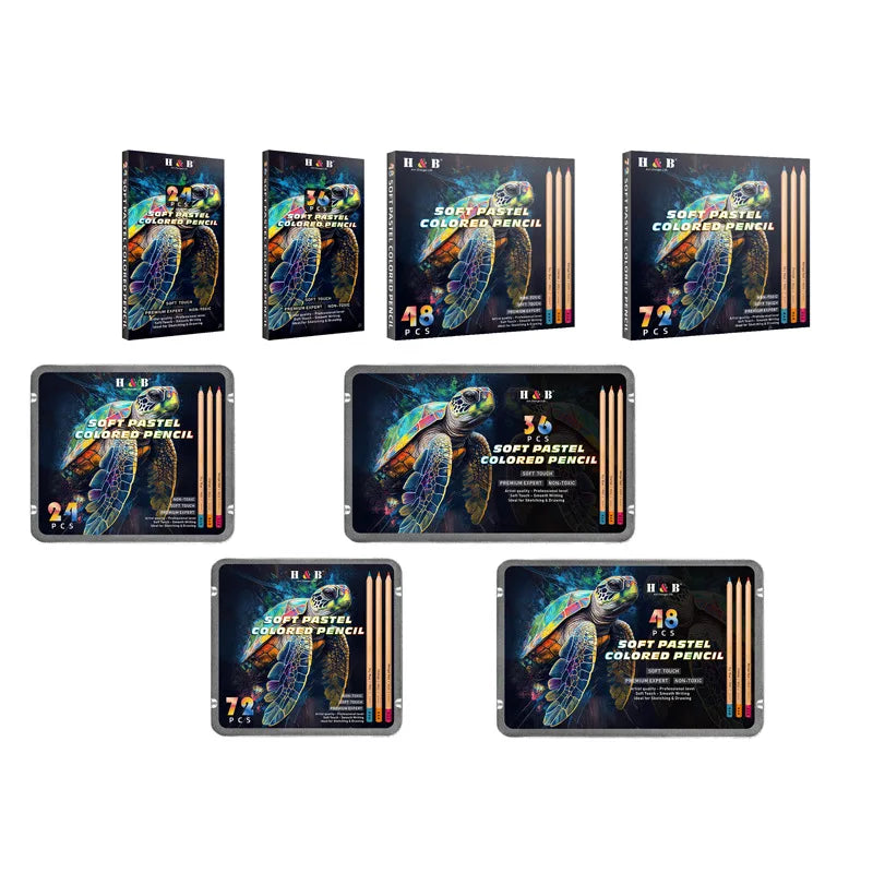 Professional 72-Ton Graffiti Color Pen Toner New Paper Students' Suitable Charcoal Pencil for Art Coloring Painting Drawing