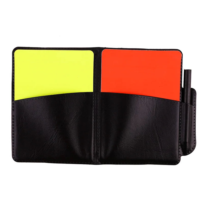 Wholesale MUDA Model 25-905 School Sports Training Equipment Set Referee Cards Whistle Red Yellow Card Scorebook Pencil Football