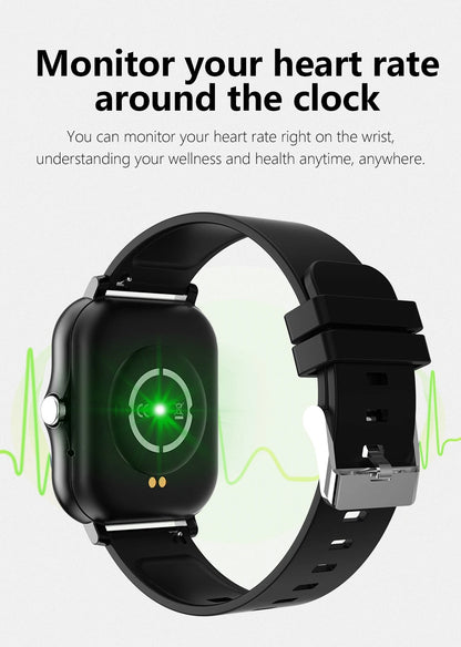 1.83'' Sport Smart Watch Fitness Clock Health Monitor Waterproof Smartwatch Wireless Call Watches for Men Women IOS Android 2025