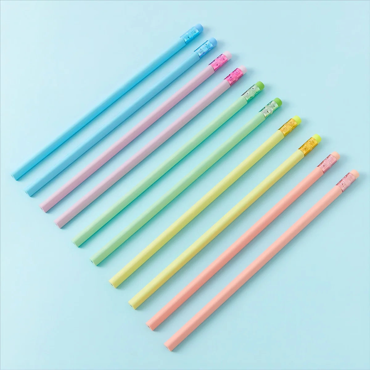 Zhenglin Macaron HB Plastic Promotional Use Pencil Cross-Border E-Commerce Bulk Environmentally Friendly Rubber Standard Pencils