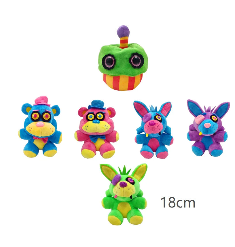Custom Teddy Bear's Midnight Harem Plush Toy Freddy's Chica Foxy Bonnie Fnaf Stuffed Toy For Kids Birthday Gifts