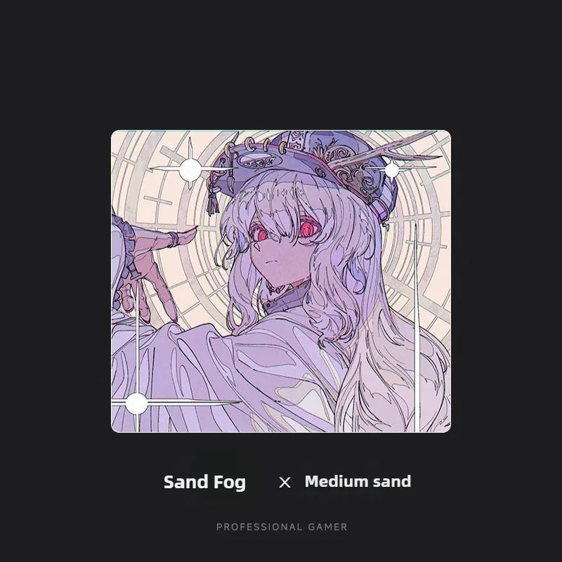 Resin Crystal Snow Professional Esports Lovely Girl Customized Smooth Glass Gaming Laptop Office Accessories Large Mouse Pad