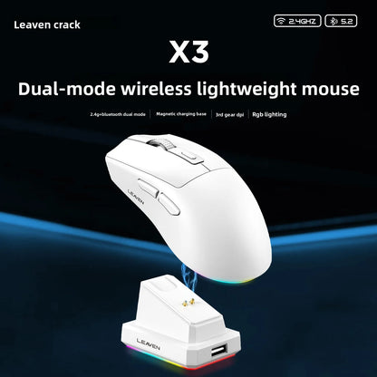 Hot Sale Lightweight Cross-Border Crack Gaming Mouse 2.4G Dual-Mode Charging Light Base for Office & Gaming