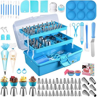 Kitchen Accessories Cake Decorating Supplies Turntable Tools Icing Nozzles Cake Decor Kit Baking Pastry Tools Silicone Spatula