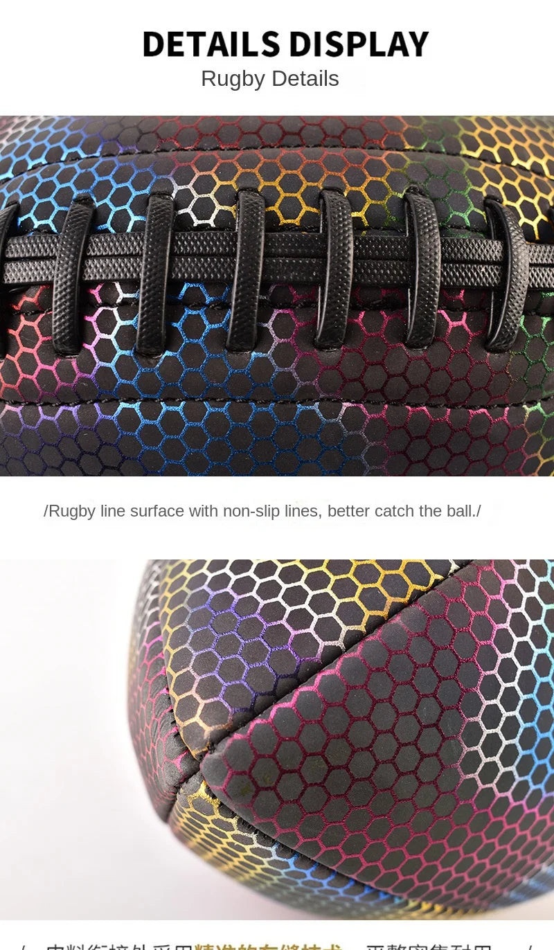 American Standard Competition No. 9 Training Football Reflective Luminous Fluorescent Direct Factory Supply for Cross-Border