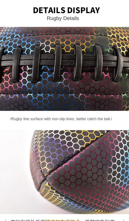 American Standard Competition No. 9 Training Football Reflective Luminous Fluorescent Direct Factory Supply for Cross-Border