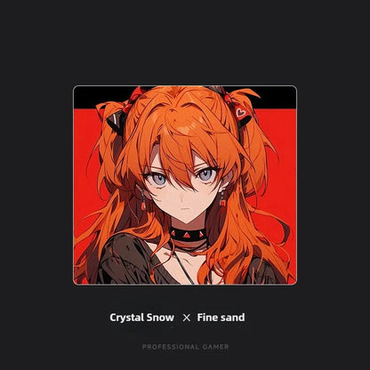 Resin Crystal Snow Professional Esports Lovely Girl Customized Smooth Glass Gaming Laptop Office Accessories Large Mouse Pad