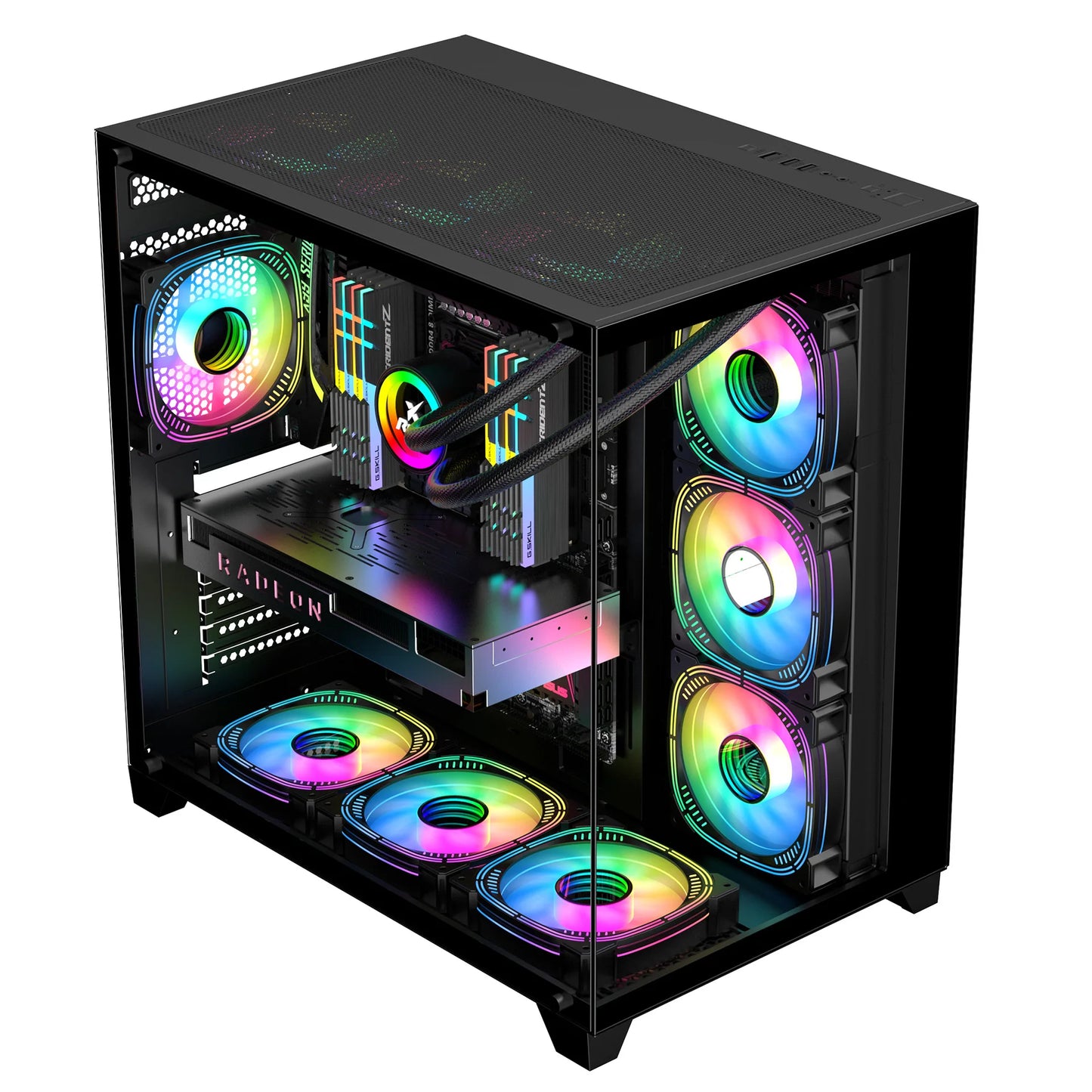 2026 Best Selling Empty Customization Modern Desktop Gamer PC Computer USB3.0 PC Chassis ATX Business E-Sports Gaming