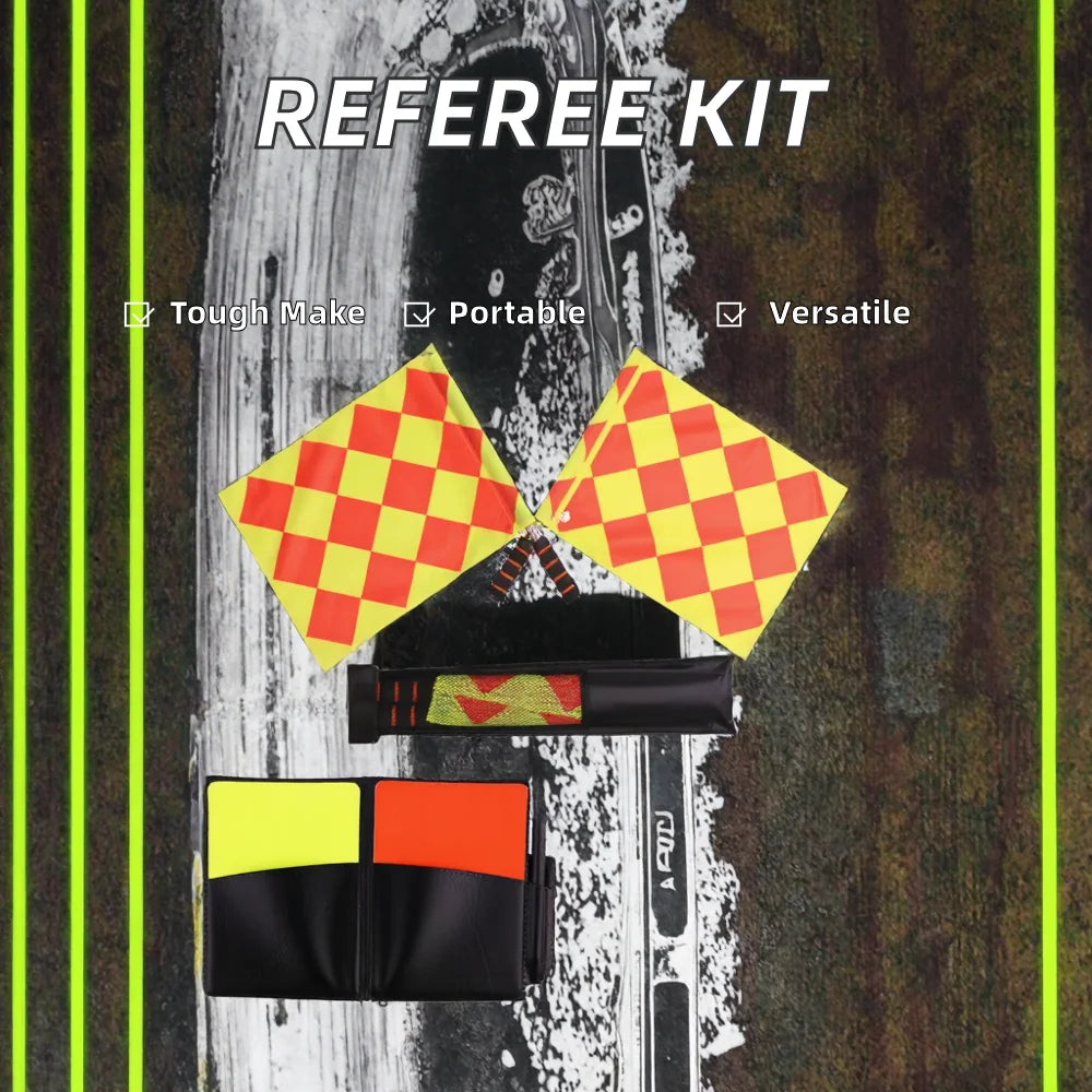 Wholesale MUDA Model 25-905 School Sports Training Equipment Set Referee Cards Whistle Red Yellow Card Scorebook Pencil Football