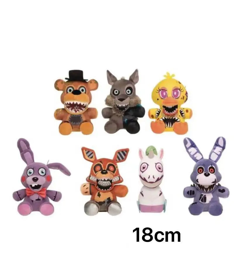 Custom Teddy Bear's Midnight Harem Plush Toy Freddy's Chica Foxy Bonnie Fnaf Stuffed Toy For Kids Birthday Gifts
