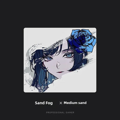 Resin Crystal Snow Professional Esports Lovely Girl Customized Smooth Glass Gaming Laptop Office Accessories Large Mouse Pad