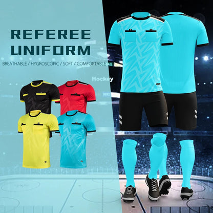 Wholesale Referee Shirt Unisex Football Referee Jersey Set High Quality Soccer Referee Uniforms for Sale