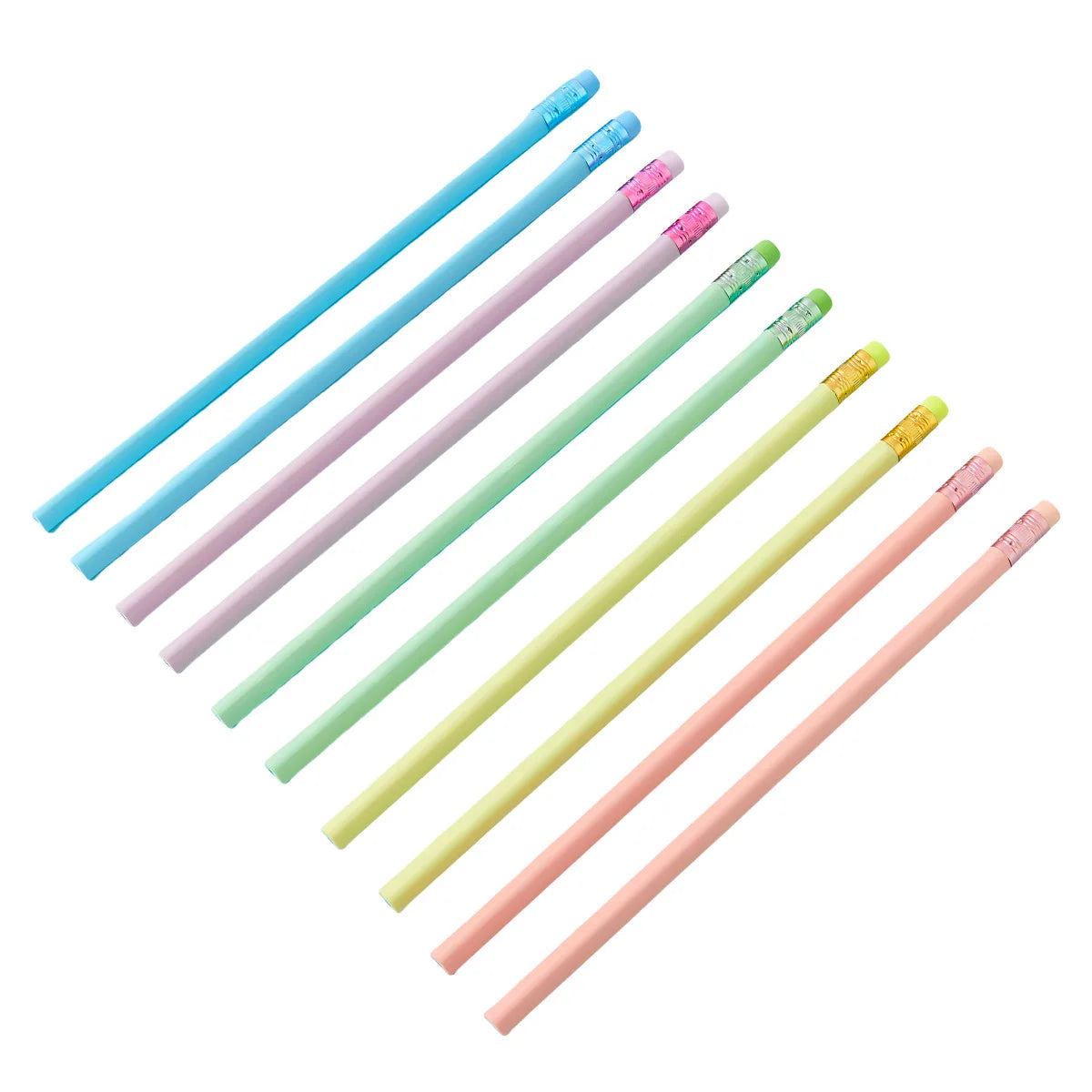 Zhenglin Macaron HB Plastic Promotional Use Pencil Cross-Border E-Commerce Bulk Environmentally Friendly Rubber Standard Pencils