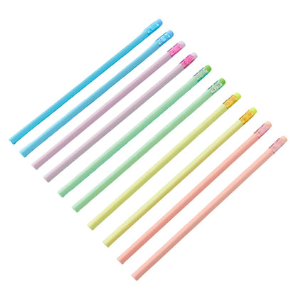 Zhenglin Macaron HB Plastic Promotional Use Pencil Cross-Border E-Commerce Bulk Environmentally Friendly Rubber Standard Pencils