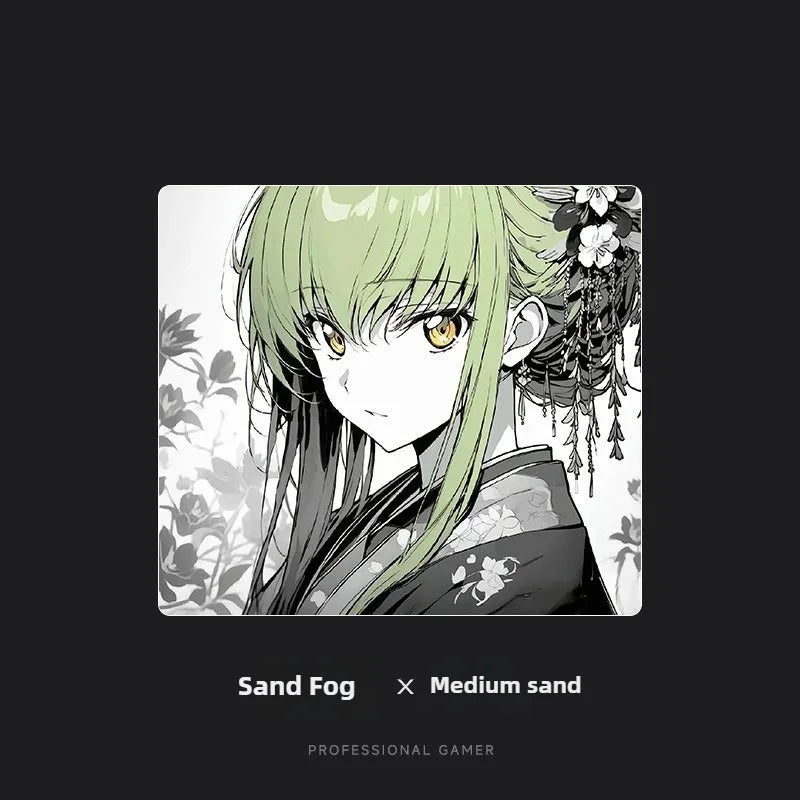 Resin Crystal Snow Professional Esports Lovely Girl Customized Smooth Glass Gaming Laptop Office Accessories Large Mouse Pad