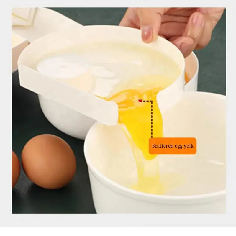 Large Egg White Separator Egg White and Yolk Kitchen Baking Gadgets Plastic Egg White Separator Machine