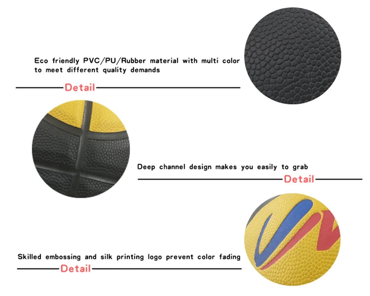 Oem Customized Official Pro Cheap Printed Custom PU Leather Laminated Balls Basketball