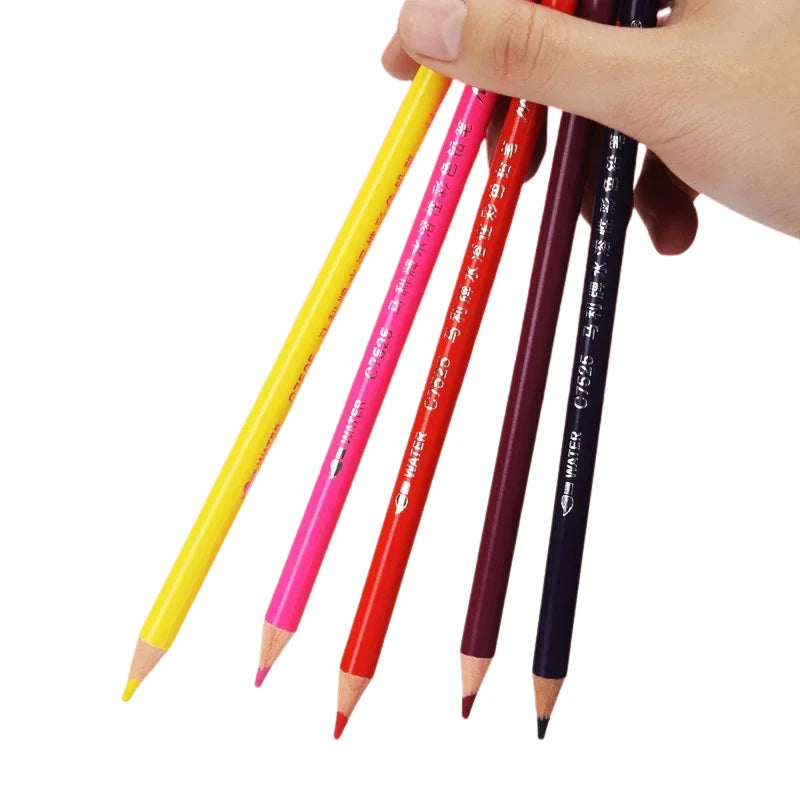 Maries Standard Colored Pencils Set-24 Colors Artist Grade-Wood Body Case Digital Printing Model 7524 Drawing Sketching